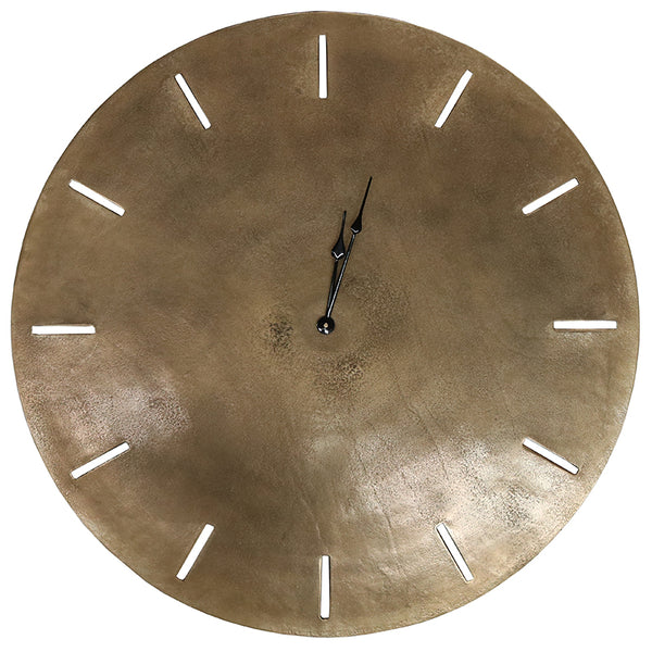 Sacramento Clock Antique Brass Finish 73cm Greenslades Furniture