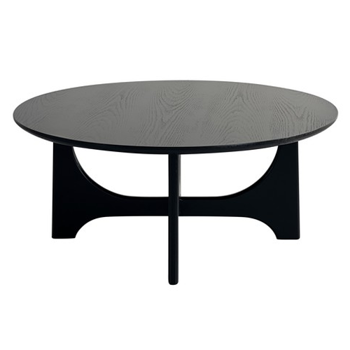 Sakura Round Black Coffee Table Greenslades Furniture