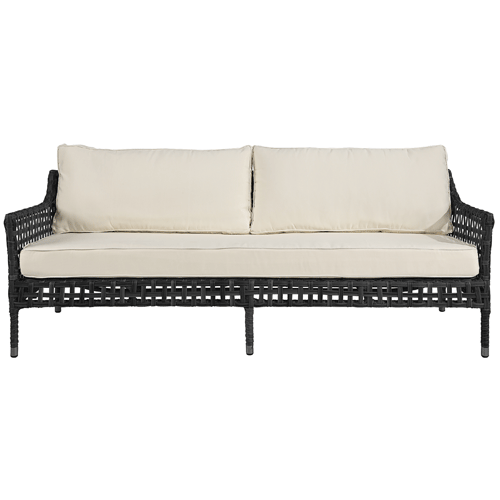 Artwood Santa Monica Outdoor 3 Seater Sofa - Classic Black