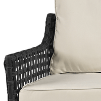 Artwood Santa Monica Outdoor 3 Seater Sofa - Classic Black