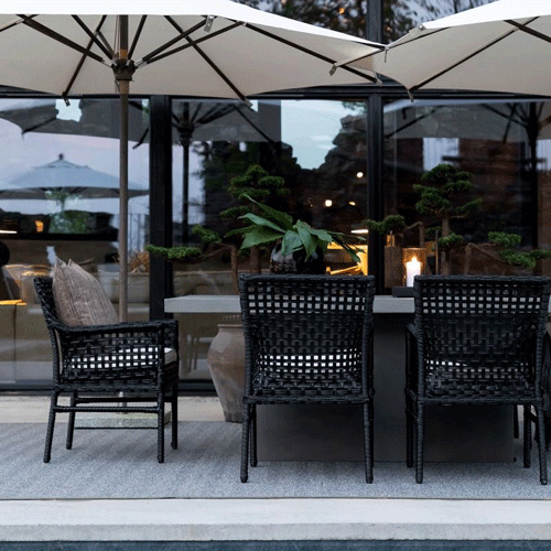 Artwood Santa Monica Outdoor Dining Chair - Classic Black