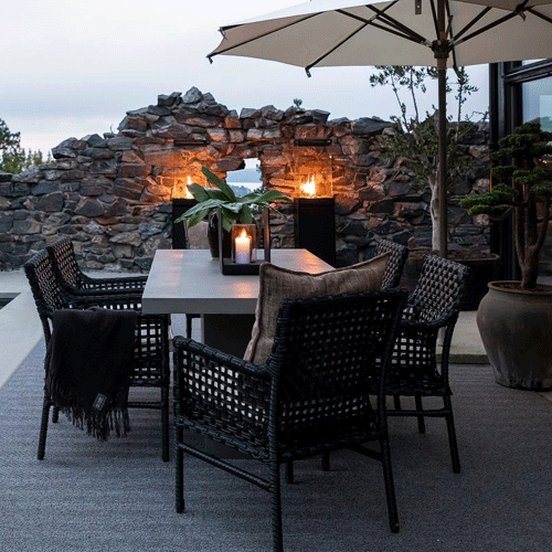 Artwood Santa Monica Outdoor Dining Chair - Classic Black