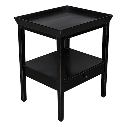 San Diego Black Bedside Table