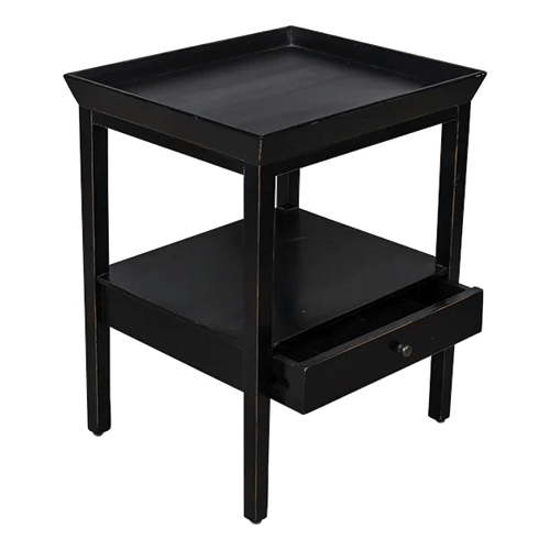 San Diego Black Bedside Table