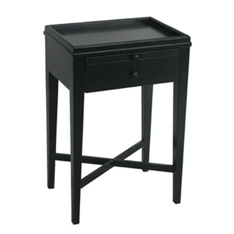 Florence Bedside Table - 3 Drawer - Black