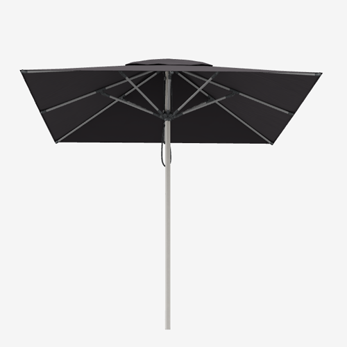 Shade7 Milan Outdoor Umbrella - Charcoal - 2.5m Square