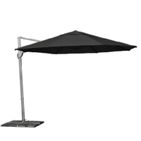 Shelta Navare Cantilever Umbrella - O'bravia™ Fabric - 3.3m Octagonal - Black