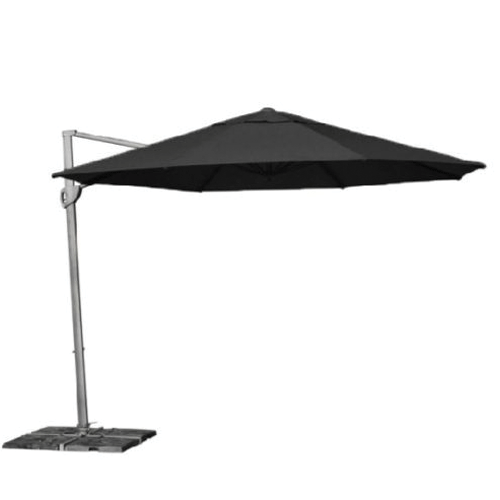 Shelta Navare Cantilever Umbrella - O'bravia™ Fabric - 3.3m Octagonal - Black