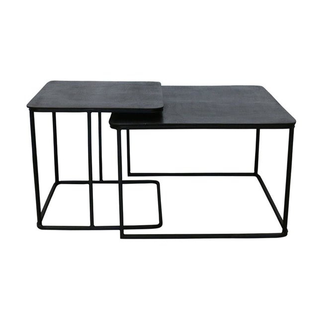 square nest of 2 side tables
