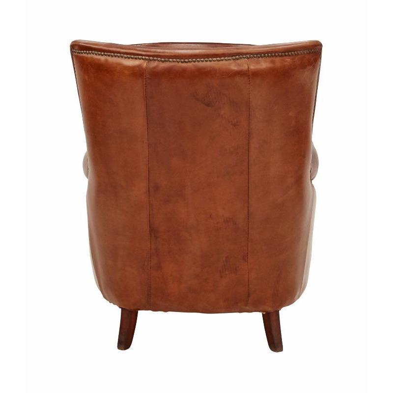 Stanwick Leather Armchair - Brown