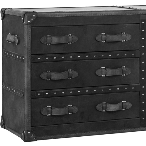 Stonyhurst Leather 6 Drawer Chest