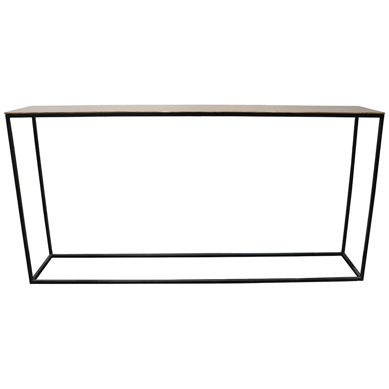 Rumi Console Table - Antique Brass Finish - 163cm