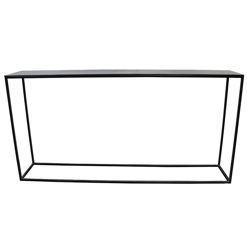 Rumi Console Table - Antique Black Finish - 163cm