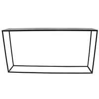 Rumi Console Table - Antique Black Finish - 163cm