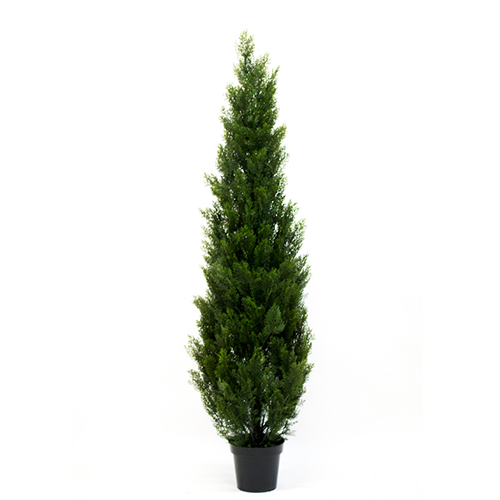 Potted Artificial Cedar Topiary Tree - 150cm