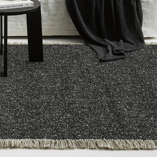 Ulster Floor Rug - Black/Natural - 160 x 230cm