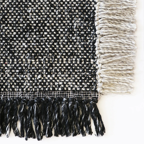 Baya Ulster Floor Rug - Black/Natural - 250 x 350cm
