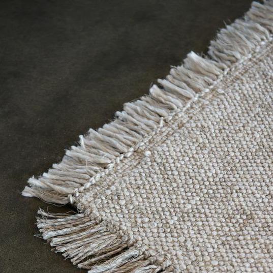 Ulster Floor Rug - White/Natural - 250 x 350cm