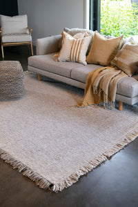 Baya Ulster Floor Rug - White/Natural - 160 x 230cm
