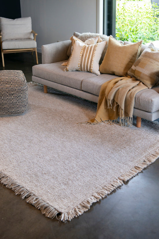 Baya Ulster Floor Rug - White/Natural - 160 x 230cm