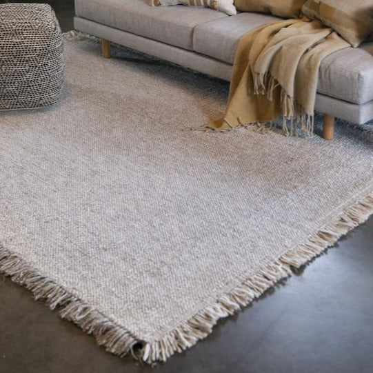 Baya Ulster Floor Rug - White/Natural - 250 x 350cm