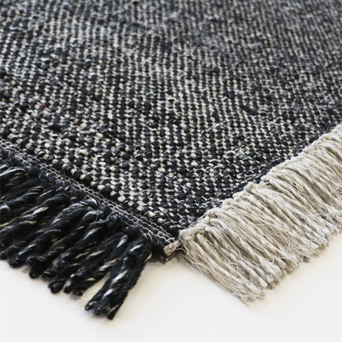 Baya Ulster Floor Rug - Black/Natural - 250 x 350cm