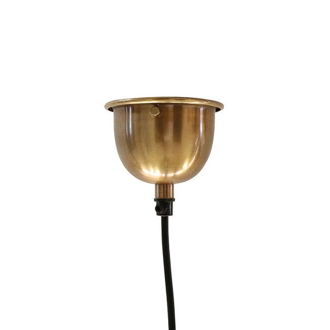 Vitrene Brass Glass Hanging Light - Small