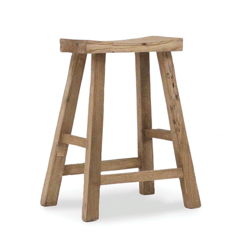 Vintage Elm Barstool