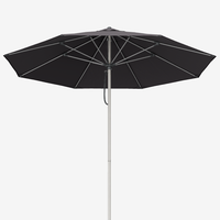 Shade7 Venice Outdoor Umbrella - Charcoal - 3.1m Octagonal