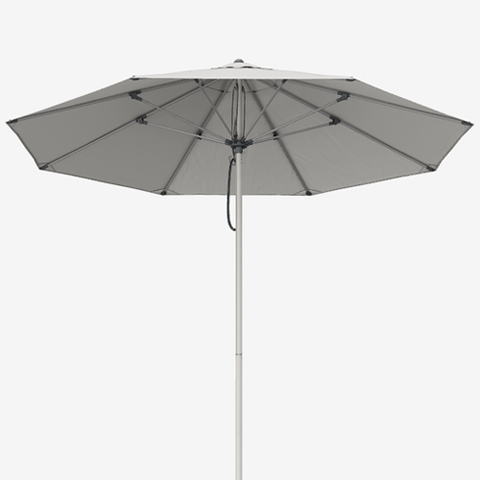Greenslades Remy Tilting Outdoor Umbrella - Fibreglass Arms - 2.7m Octagonal - Black