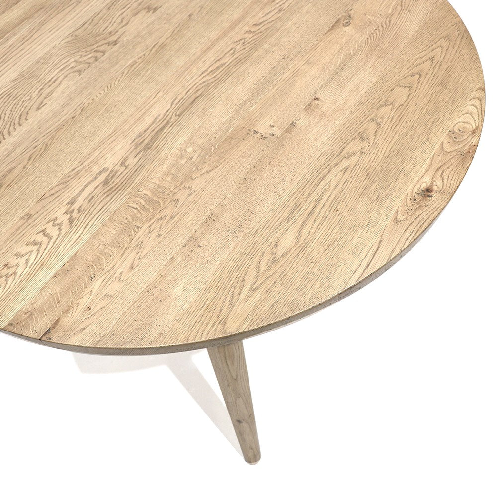 Vicchy Round Dining Table - 120cm - Oak