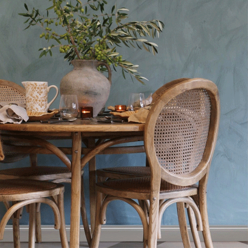 Vienna Elm Round Dining Table - 120cm