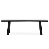 Pavia Salvaged Elm Bench - 1500 - Black