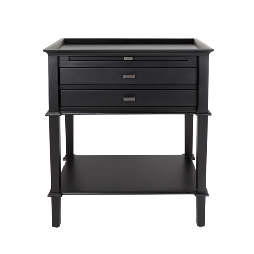 Weatherley Bedside Table - Black