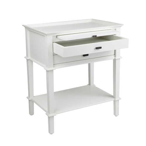 Weatherley Bedside Table - White