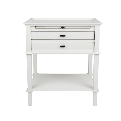 Weatherley Bedside Table - White