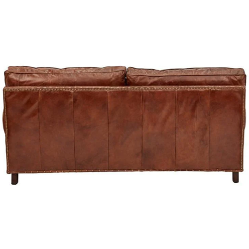 Winslow Leather 3 Seater Sofa - Aged Brown