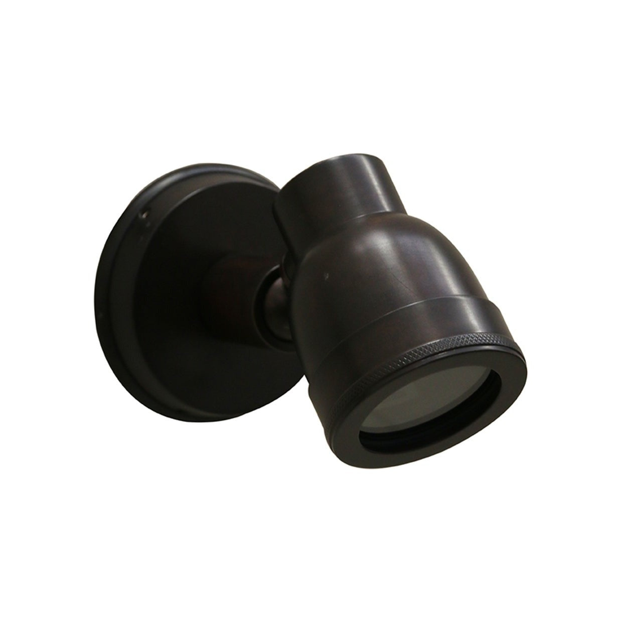 Outdoor IP54 Wall Mounted Brass Spotlight - Dark Bronze Finish