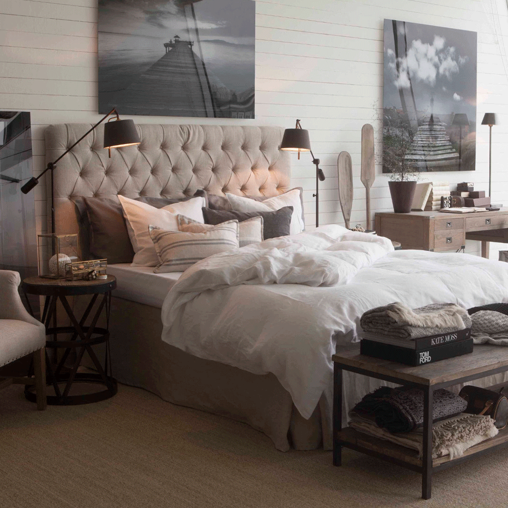 Artwood London Headboard - Linen Sand  - King/Super King