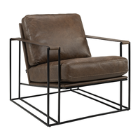 Artwood Bellagio Leather Armchair - Chocolate