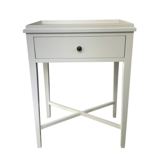 Briar White Bedside Table