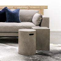 Concrete Rectangle Side Table/Stool - Grey