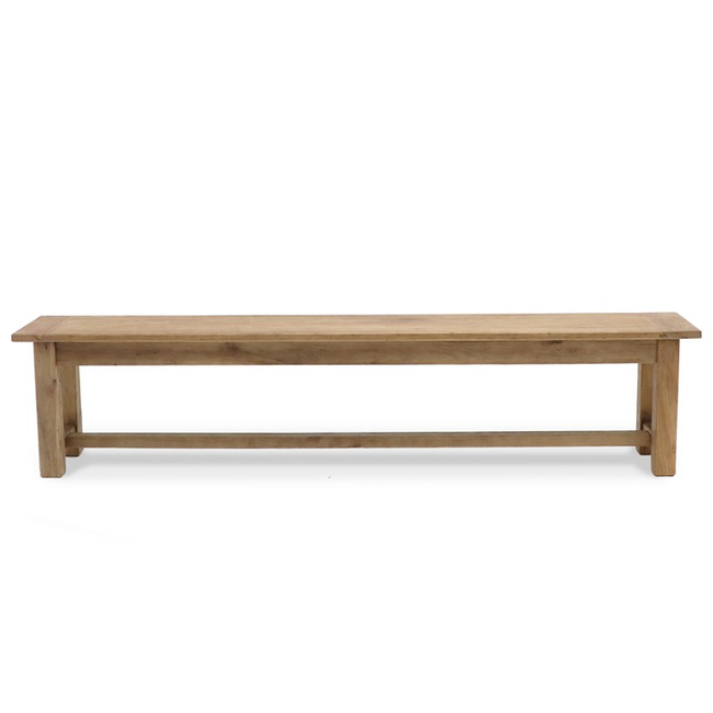 Elm Dining Bench Seat - 210cm