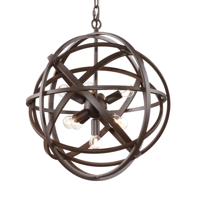 halo nest pendant light in Rouille (Coated Rust)