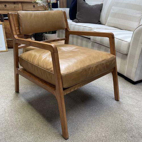 Kansas Leather Armchair - Tan