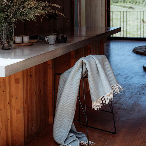 Weave Magnus NZ Wool Throw - Duck Egg