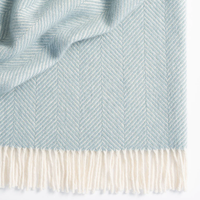 Magnus 100% Wool Throw - Duck Egg