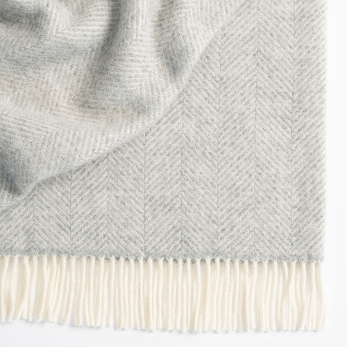 Magnus 100% Wool Throw - Grey