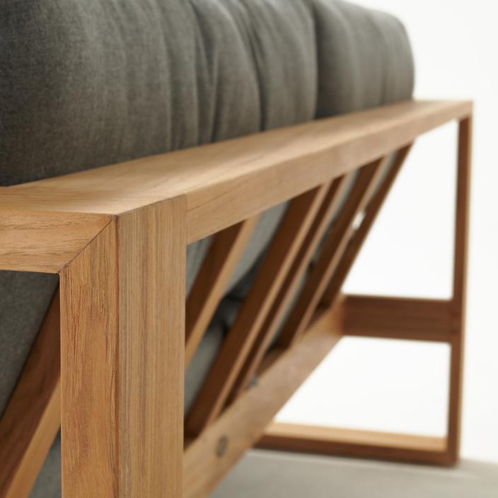 Devon Milford Outdoor Sofa - 'Cast Slate'