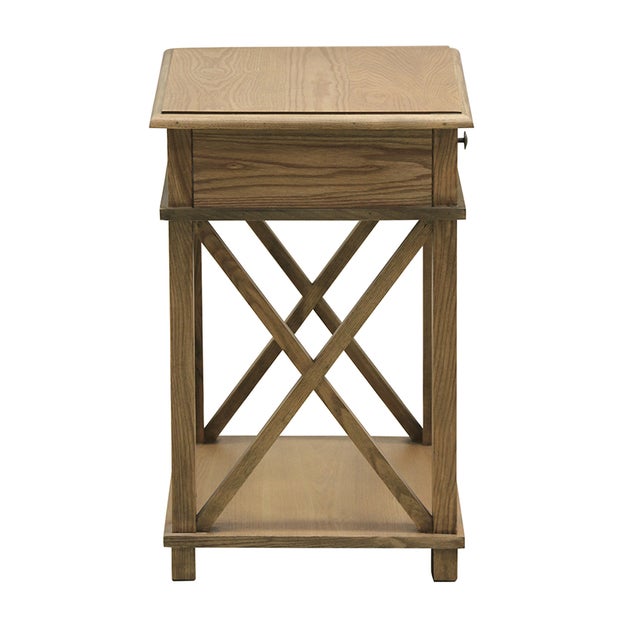 Harper Natural Oak Bedside Table